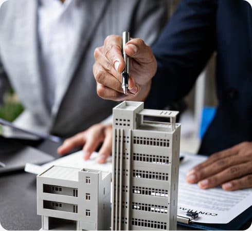 Handshake closing a property deal
